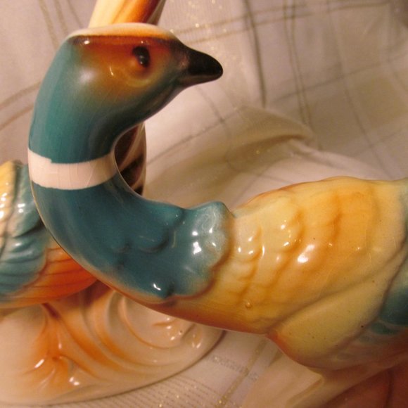 Pheasants Pair Beautiful Decoration Hunters Cabin Man Cave Gift Royal Copley! - Picture 3 of 16